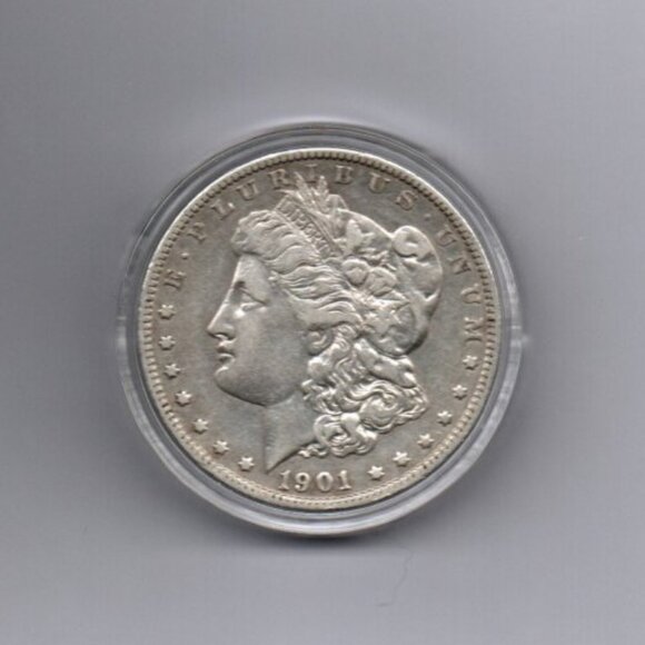 1901-O Silver Morgan Dollar... Very Nice Details... In Protective Capsule - Picture 1 of 2